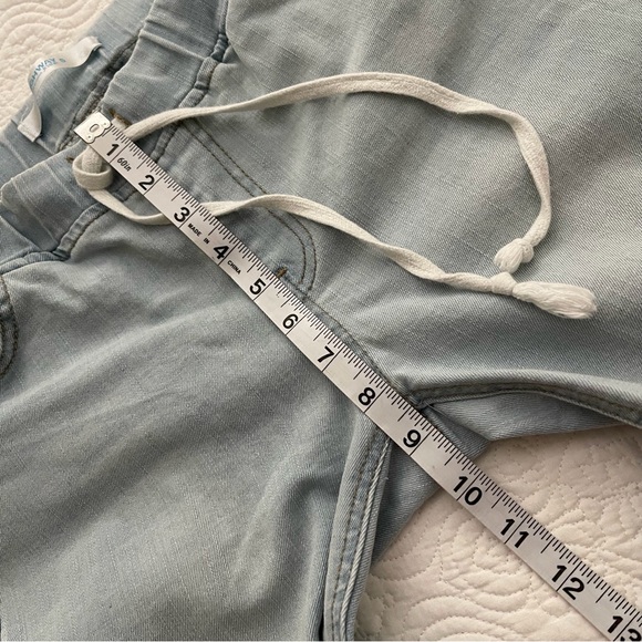 Highway Jeans Pull On Tie Waist Light Wash Jean Jeggings Size Small - Picture 8 of 12